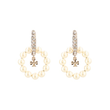 "KIRA" EARRINGS WITH PEARLS AND RHINESTONES