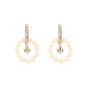 "KIRA" EARRINGS WITH PEARLS AND RHINESTONES