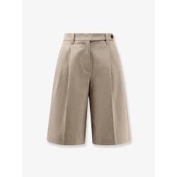 Cotton and linen shorts