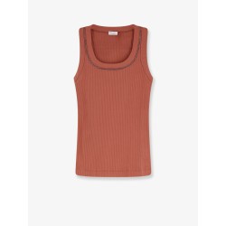 Cotton tank top with Shiny Trim profile