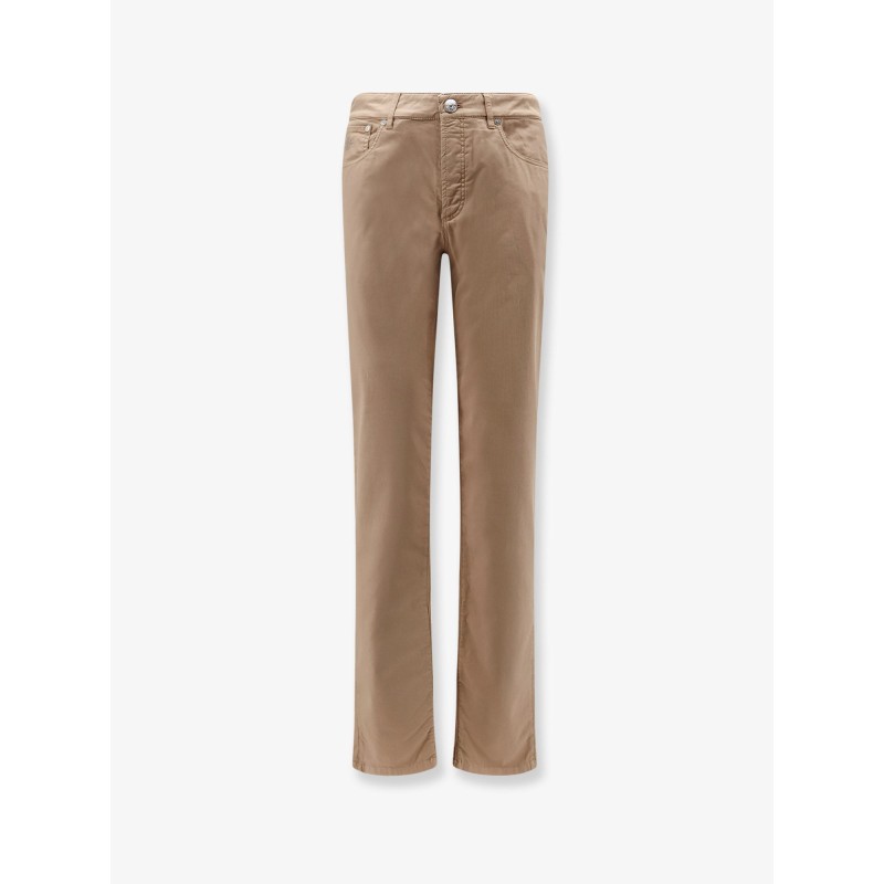 Stretch cotton trousers