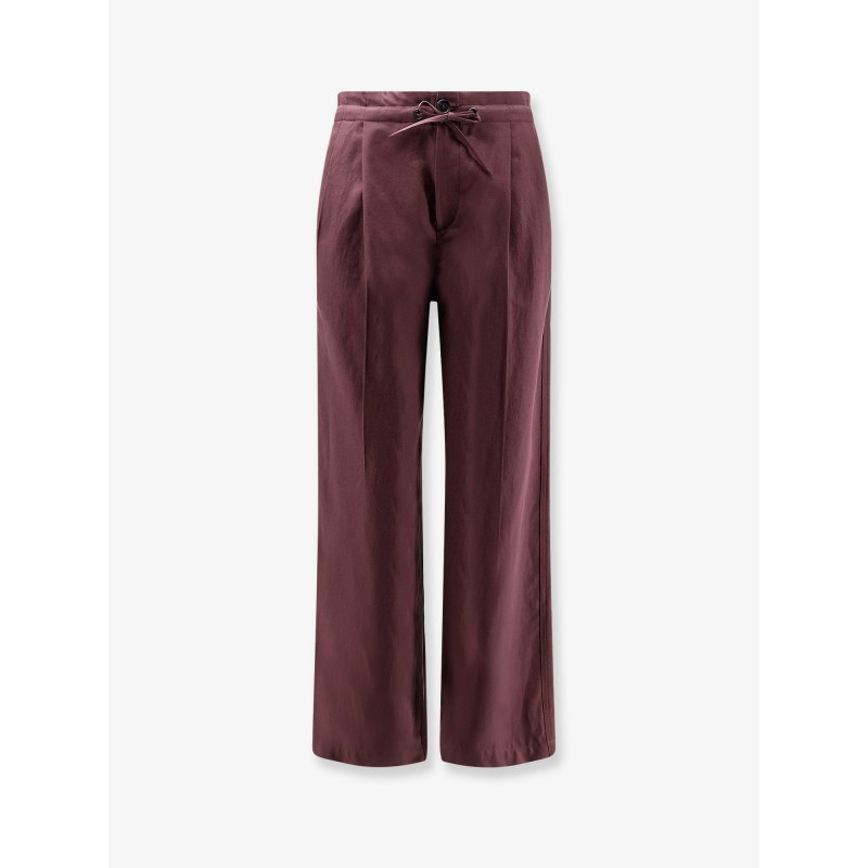 Cotton and linen trousers