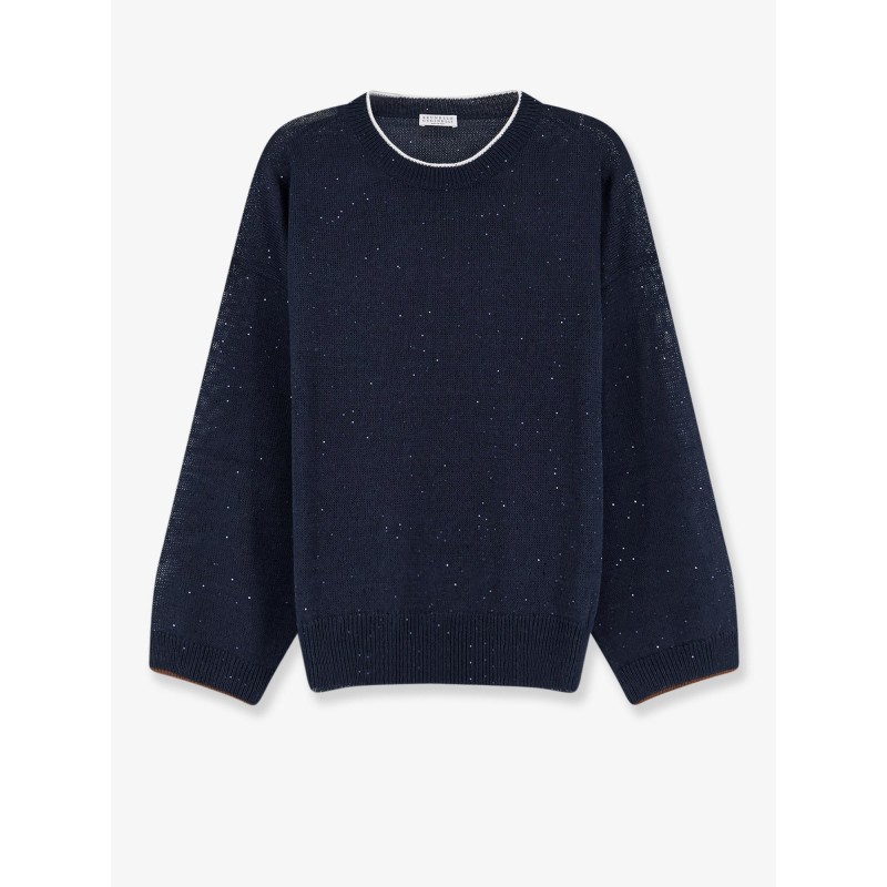 Linen and cotton sweater