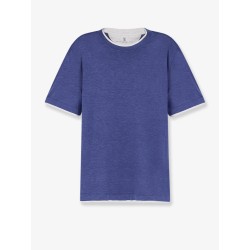Silk and cotton blend T-shirt