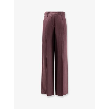 Viscose and linen trousers