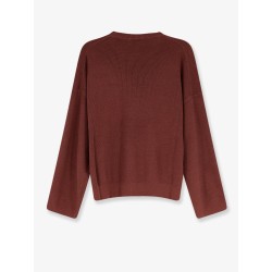 Cotton sweater with front Monili detail