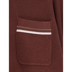 Cotton sweater with front Monili detail