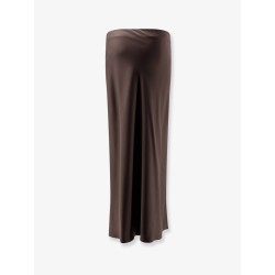 Satin long skirt