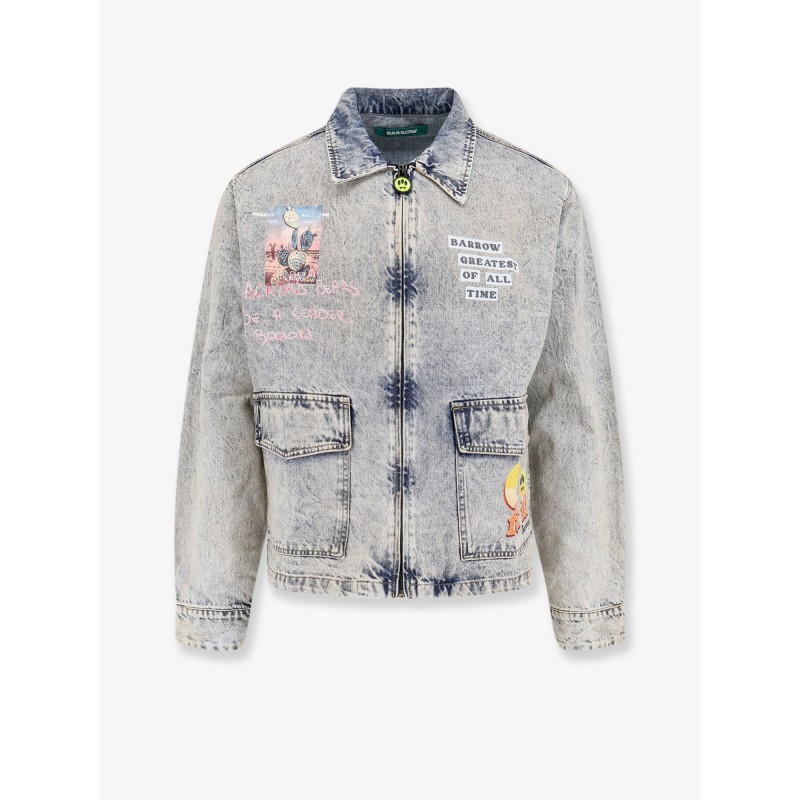 Denim jacket with front print