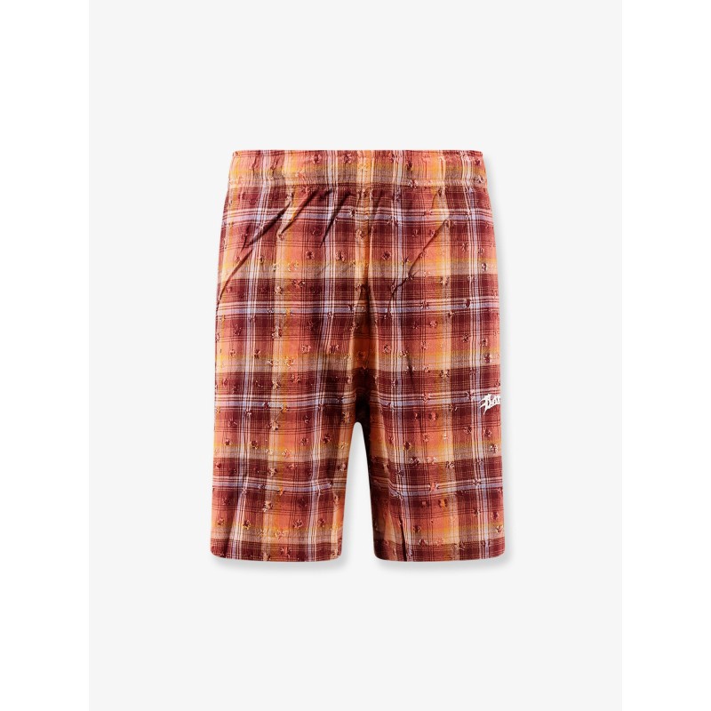 Viscose and cotton blend bermuda shorts