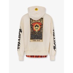 Cotton sweatshirt with logo print on the front