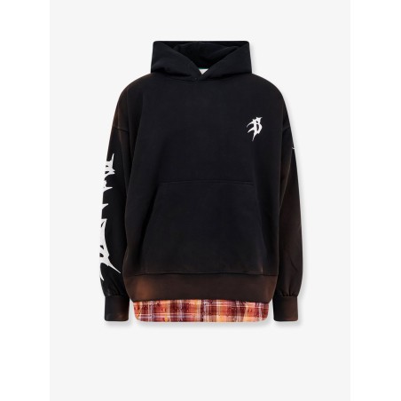 Cotton sweatshirt with logo on the front