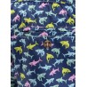 Nylon swim shorts with Shark Trouble print