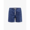 Nylon swim shorts with all-over micro pattern