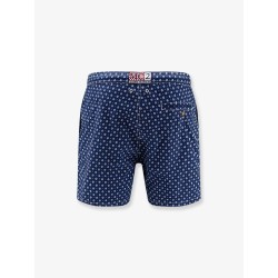 Nylon swim shorts with all-over micro pattern