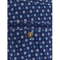 Nylon swim shorts with all-over micro pattern