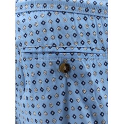 Nylon swim shorts with all-over micro-pattern
