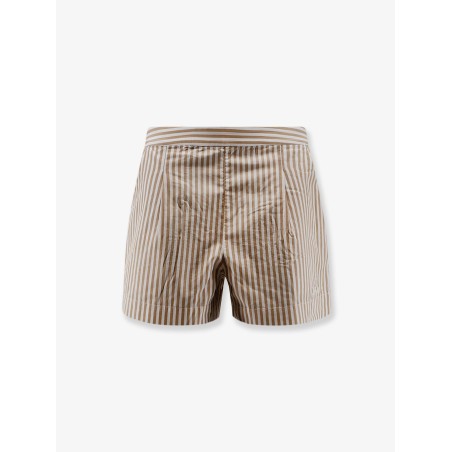 Amani cotton Bermuda shorts with striped pattern