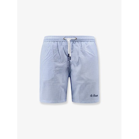 Nylon blend Swim boxer shorts in with micro pattern