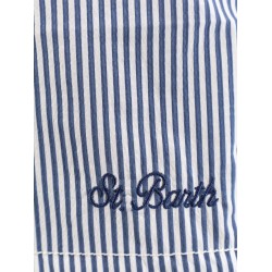 Patmos swim trunks with striped motif