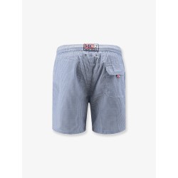 Nylon swim shorts with micro pattern