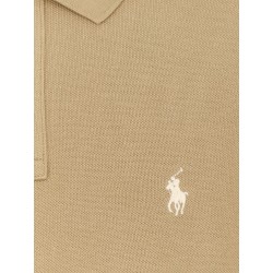 Cotton polo shirt with frontal logo embroidery