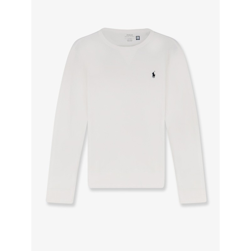 Cotton blend sweatshirt with iconic embroidery