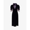 Velvet dress with silk lining