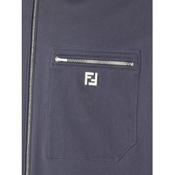 Cotton jacket with FF detail