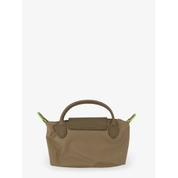 Le Pliage nylon handbag with leather inserts