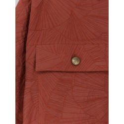 Cotton blend shirt with embroidery