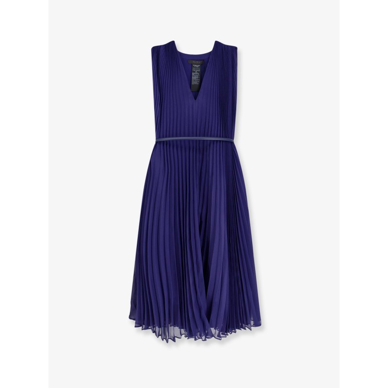 Mxecapsula pleated long dress
