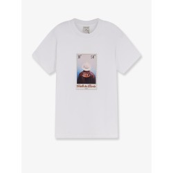 Cotton t-shirt with "Leather jacket" print on the front