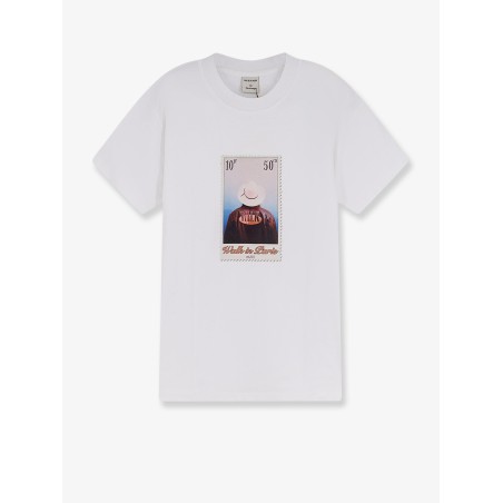 Cotton t-shirt with "Leather jacket" print on the front