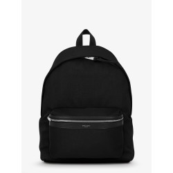 Nylon and leather City backpack