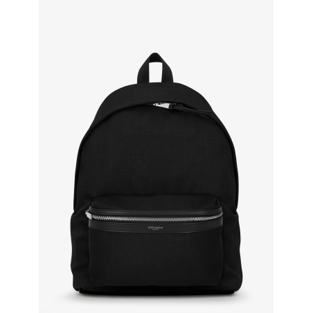 Nylon and leather City backpack
