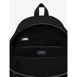 Nylon and leather City backpack
