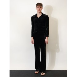 GG stretch devoré velvet trousers