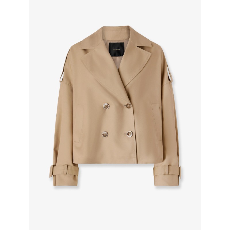 Triscia Balloon cotton blend trench