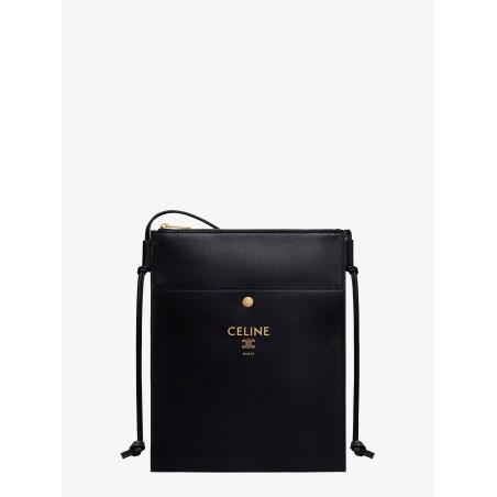 Sharp leather crossbody with logo on the front