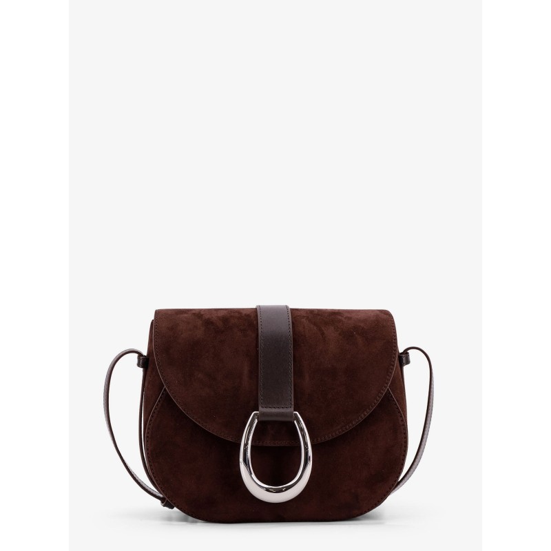 Bella Saddle suede crossbody bag