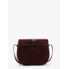 Bella Saddle suede crossbody bag