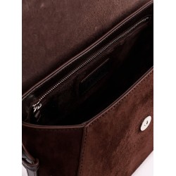 Bella Saddle suede crossbody bag
