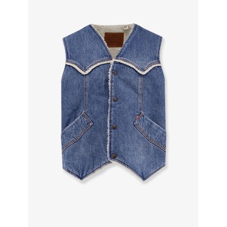 Denim vest with Repreve® lining