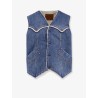 Denim vest with Repreve® lining