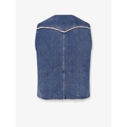 Denim vest with Repreve® lining