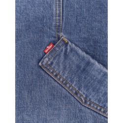 Denim vest with Repreve® lining
