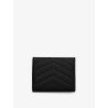 Quilted leather wallet with Cassandre logo