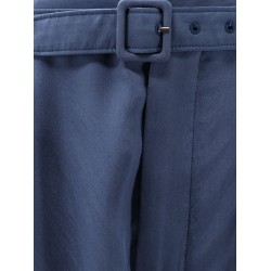 Silk trousers with belt