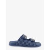Laser GG denim sandals with all-over GG motif